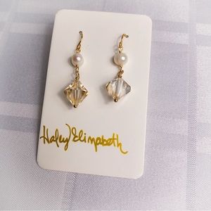 Pearl & Czech Crystal Earrings